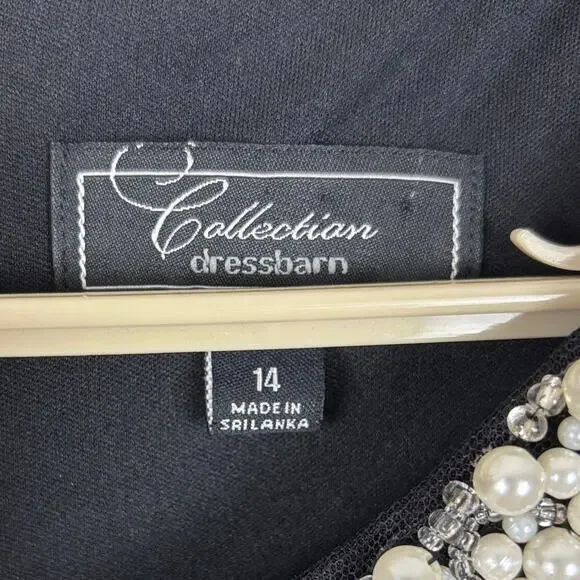 Dressbarn Collection Black Sheath Dress 14 Audrey old money career office - Picture 6 of 8